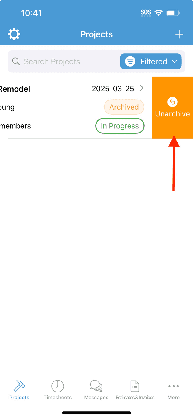 Screenshot showing the action involved in completing this step
