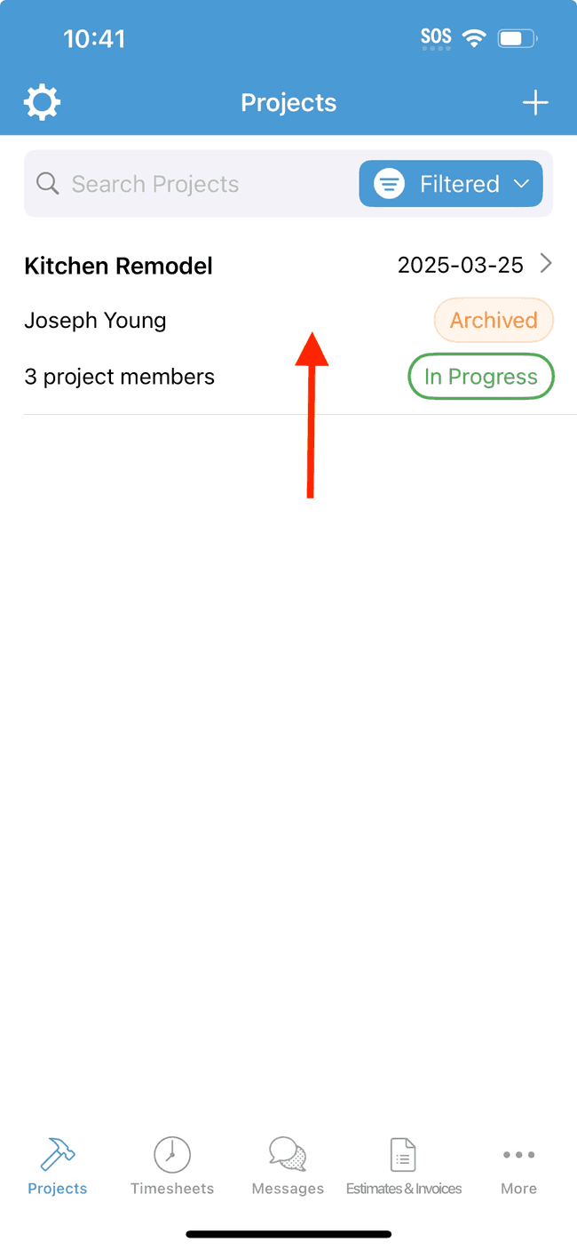 Screenshot showing the action involved in completing this step