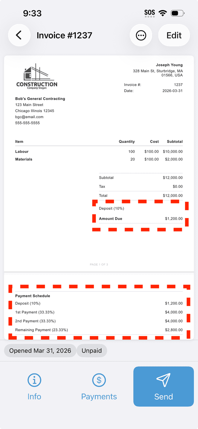 Screenshot showing the action involved in completing this step