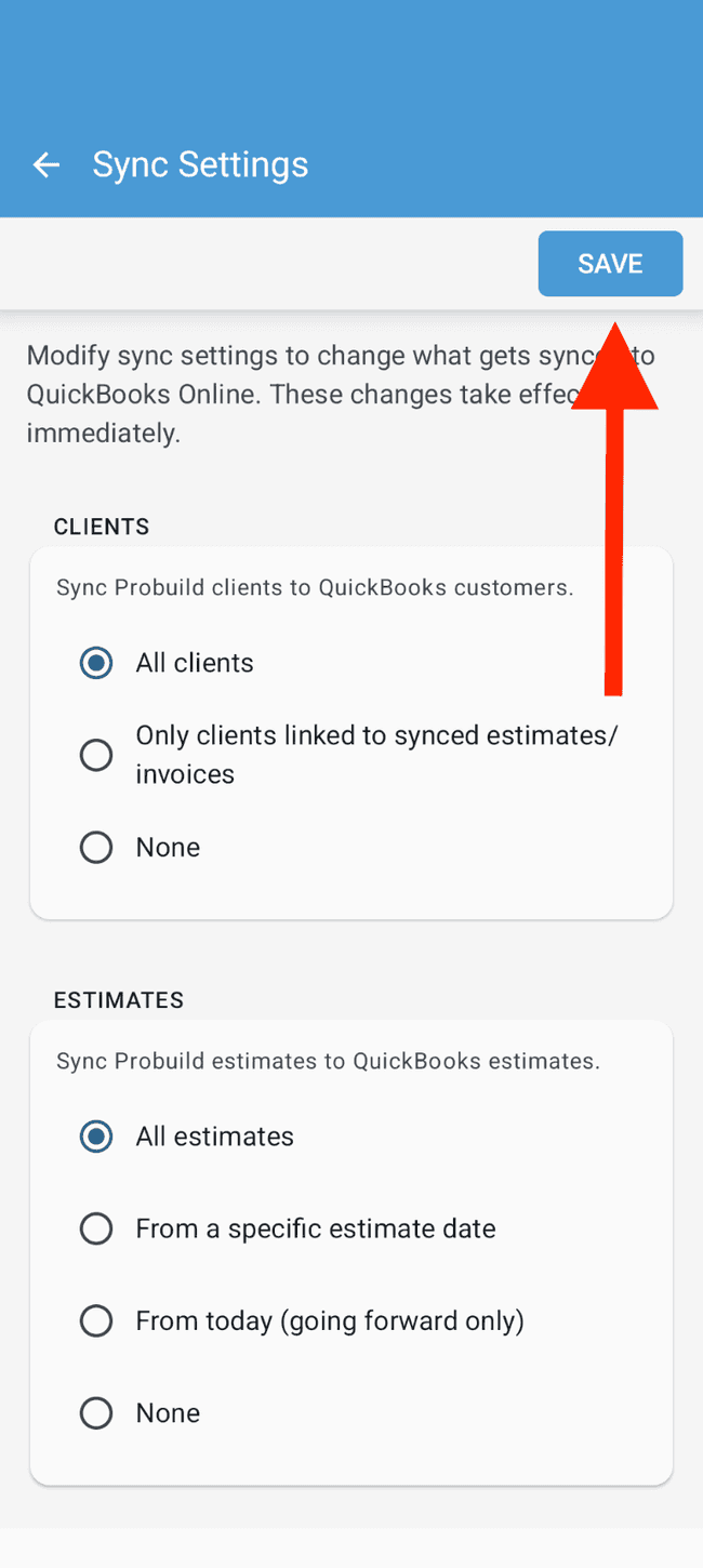 Screenshot showing the action involved in completing this step