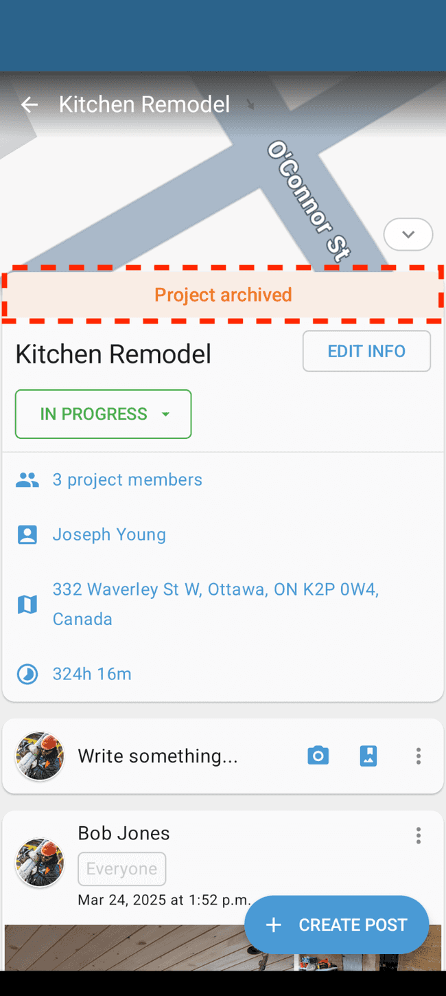 Screenshot showing the action involved in completing this step