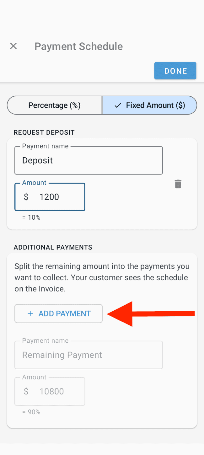 Screenshot showing the action involved in completing this step