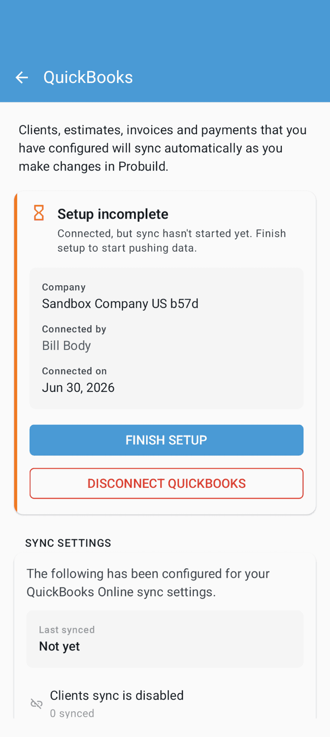 Screenshot showing the action involved in completing this step