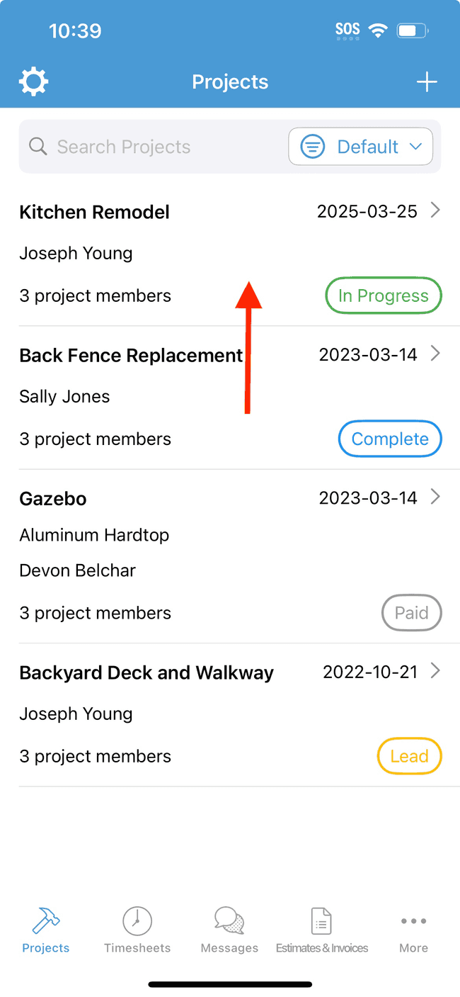 Screenshot showing the action involved in completing this step