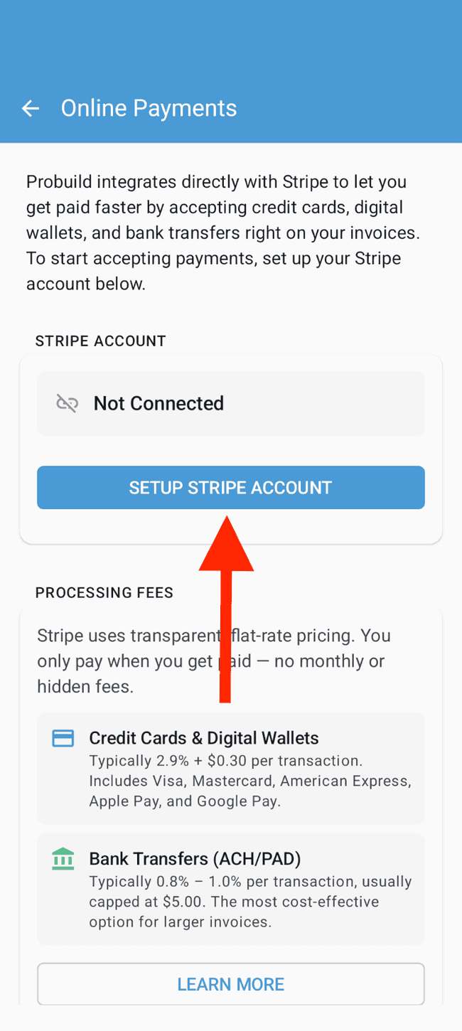 Screenshot showing the action involved in completing this step