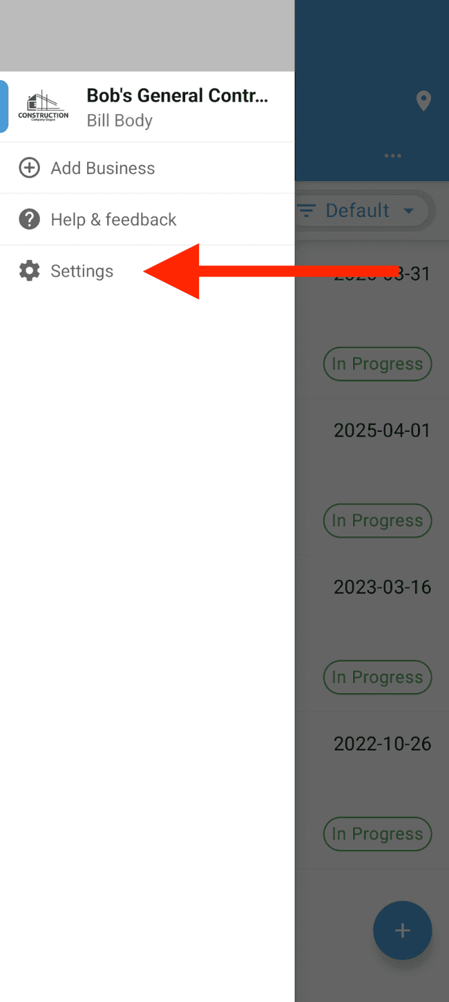 Screenshot showing the action involved in completing this step
