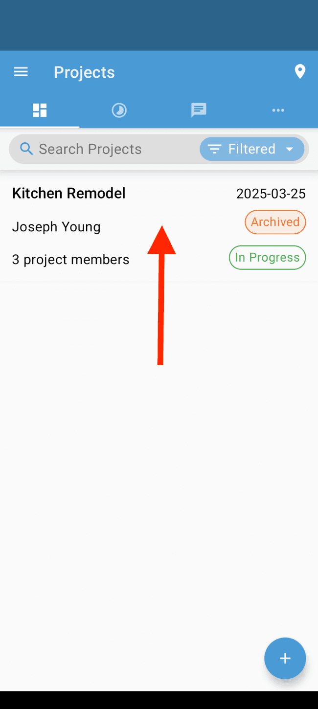 Screenshot showing the action involved in completing this step