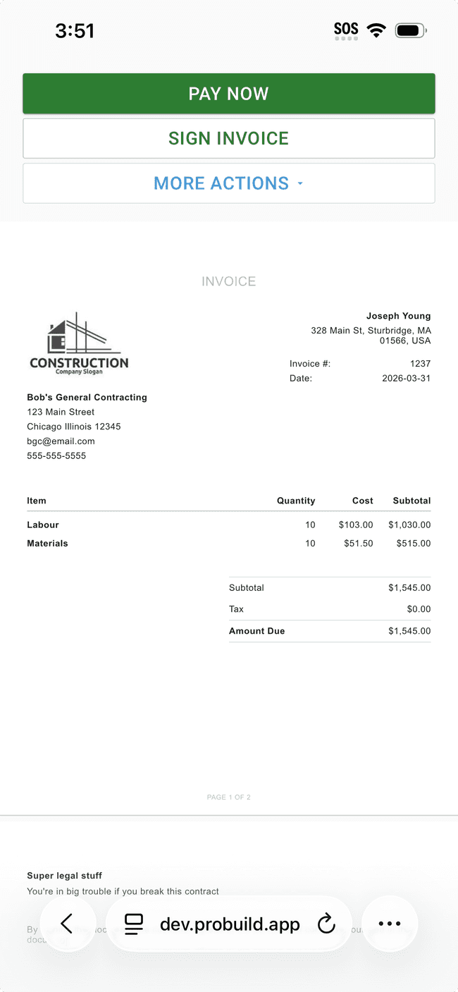 Screenshot showing the action involved in completing this step