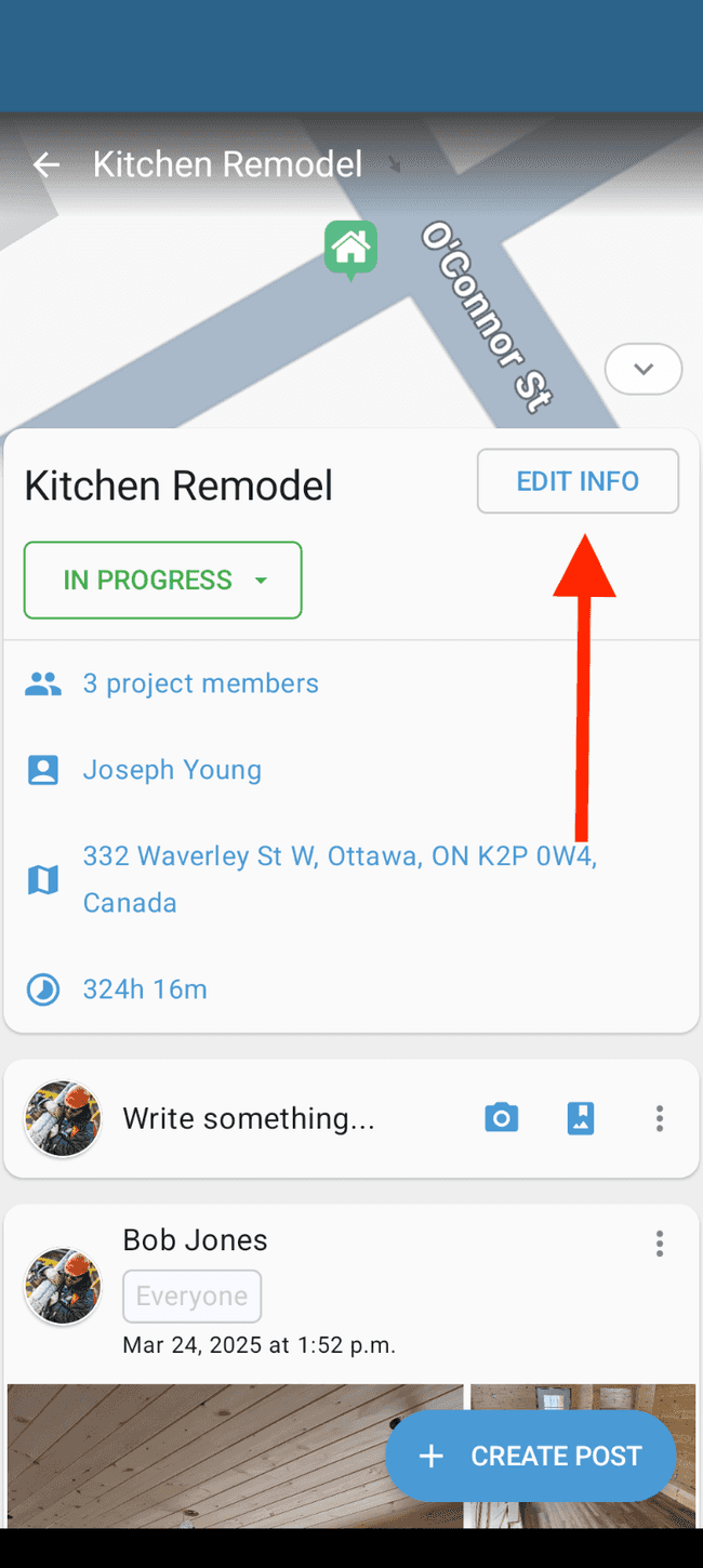 Screenshot showing the action involved in completing this step