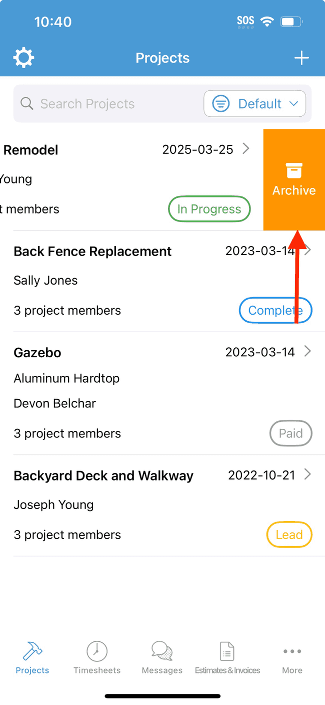 Screenshot showing the action involved in completing this step
