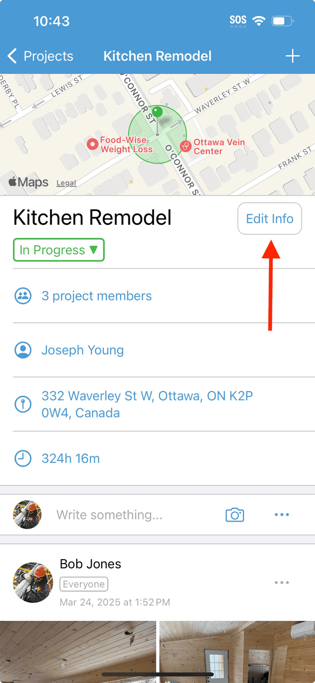 Screenshot showing the action involved in completing this step