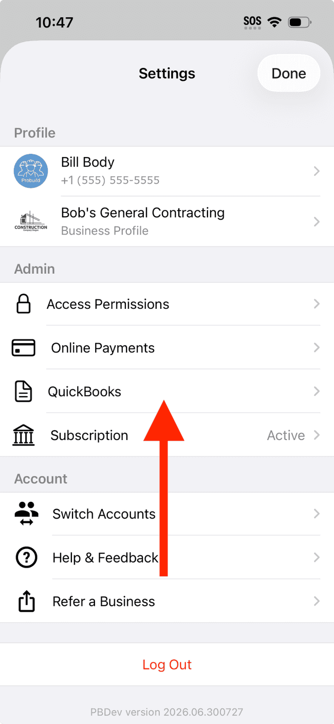 Screenshot showing the action involved in completing this step