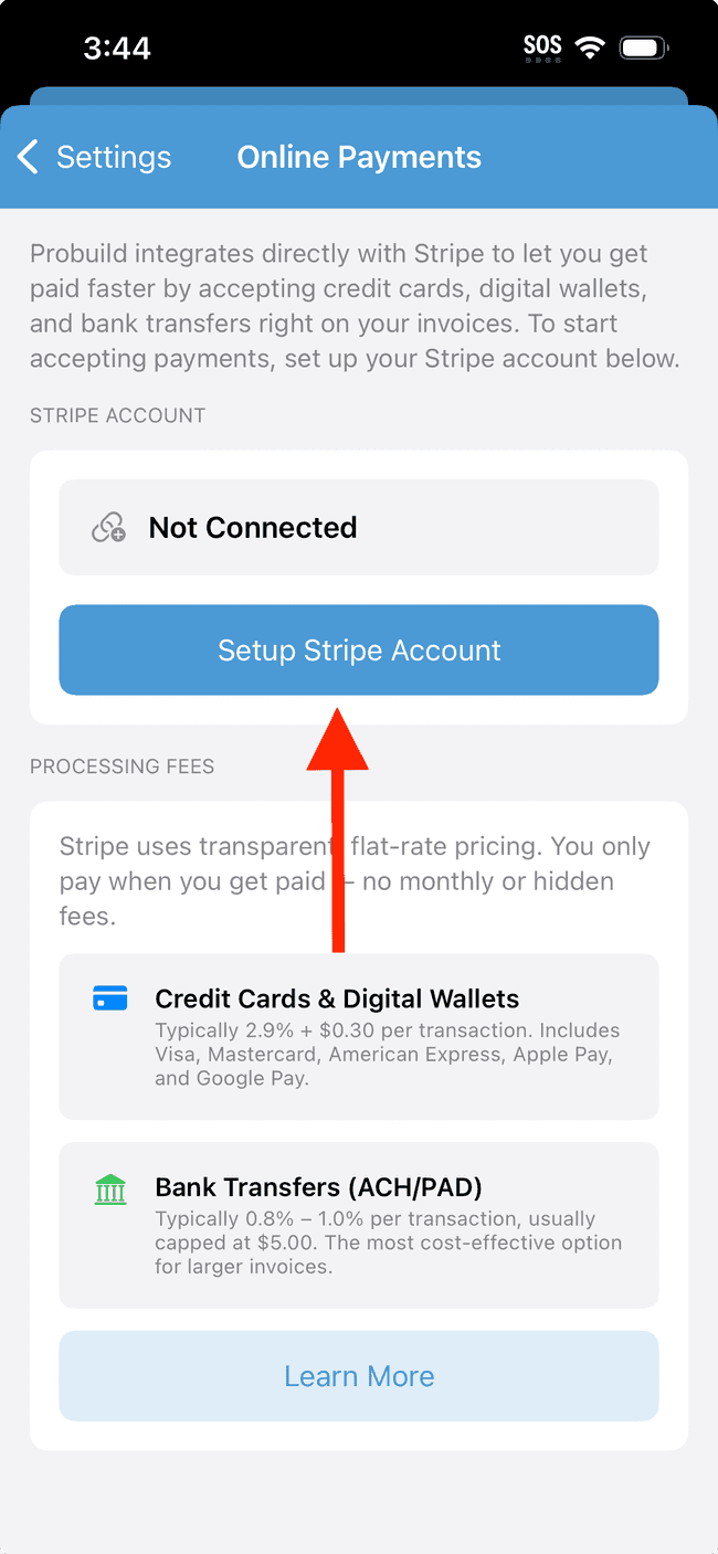 Screenshot showing the action involved in completing this step