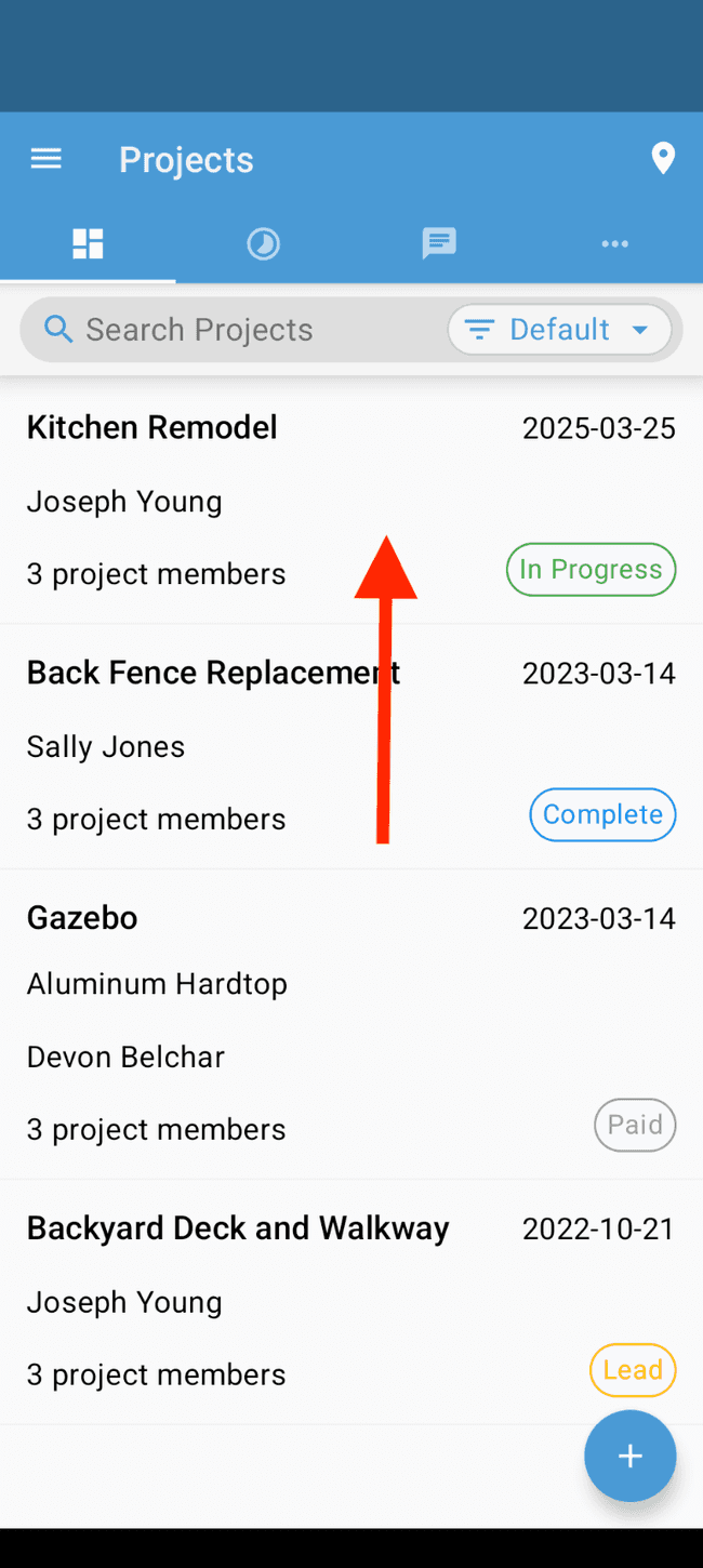 Screenshot showing the action involved in completing this step