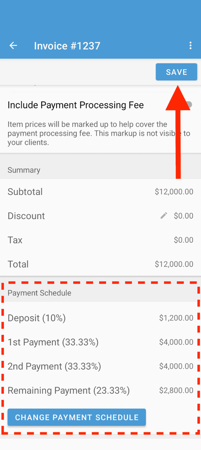 Screenshot showing the action involved in completing this step