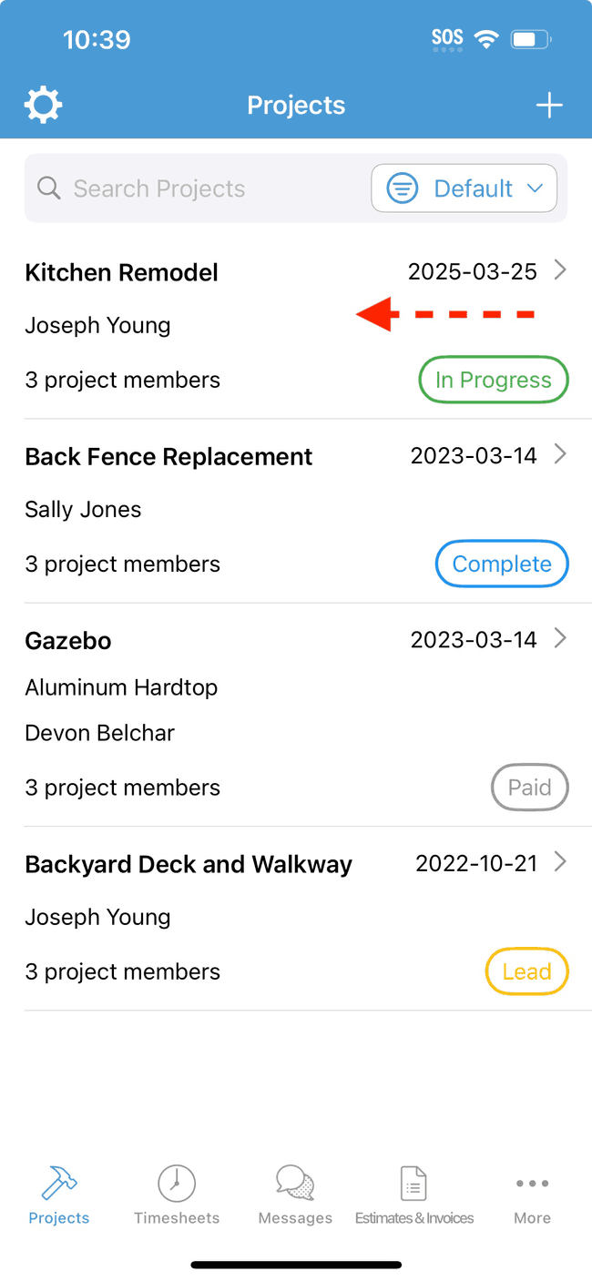 Screenshot showing the action involved in completing this step