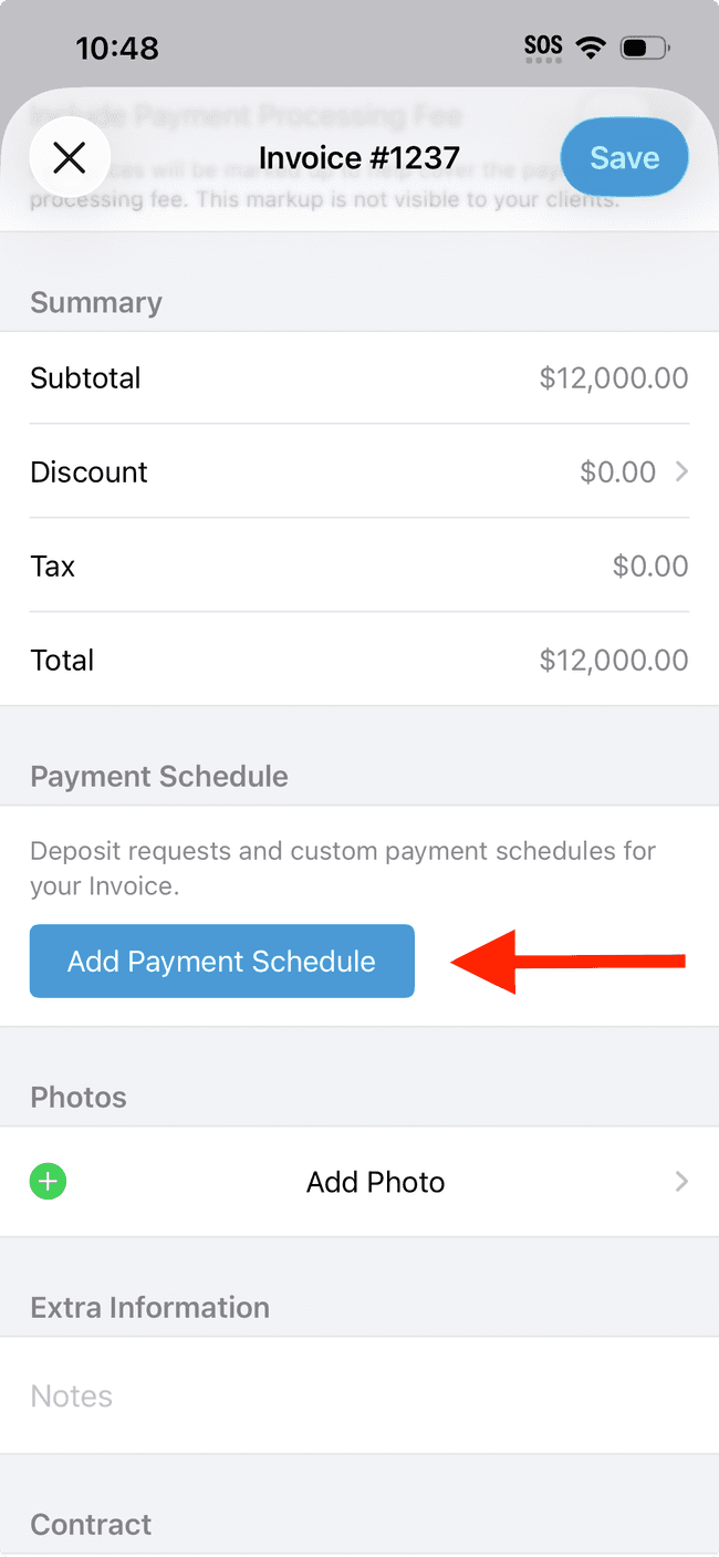 Screenshot showing the action involved in completing this step