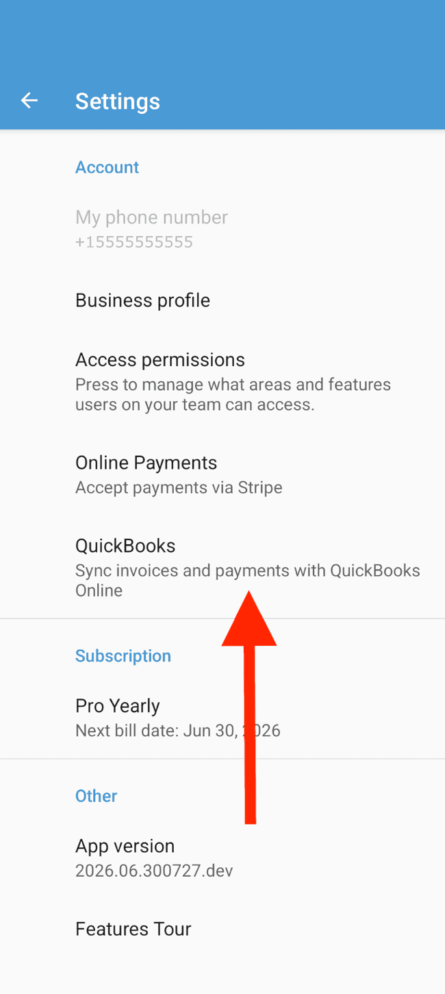 Screenshot showing the action involved in completing this step