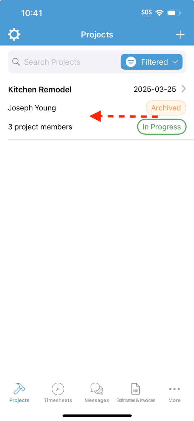 Screenshot showing the action involved in completing this step