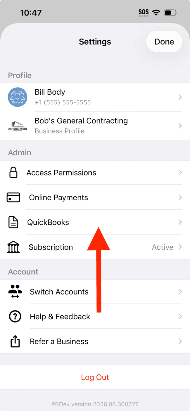 Screenshot showing the action involved in completing this step
